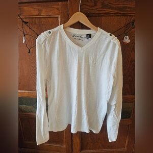 Lions Crest by English Laundry white henley - M